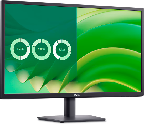 Dell E2725H 27" Full HD 75Hz VA Monitor with VGA & DisplayPort - 3 Year Warranty
