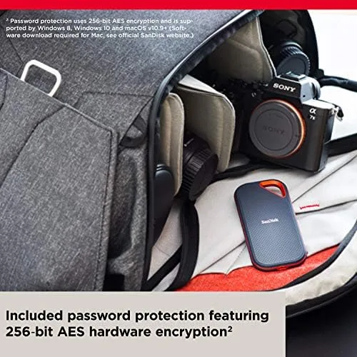 Sandisk Extreme Pro Portable SSD SDSSDE81-1T00-G25 - 1TB, Up to 2000MB/s, USB-C, USB 3.2 Gen 2x2 - Image 13