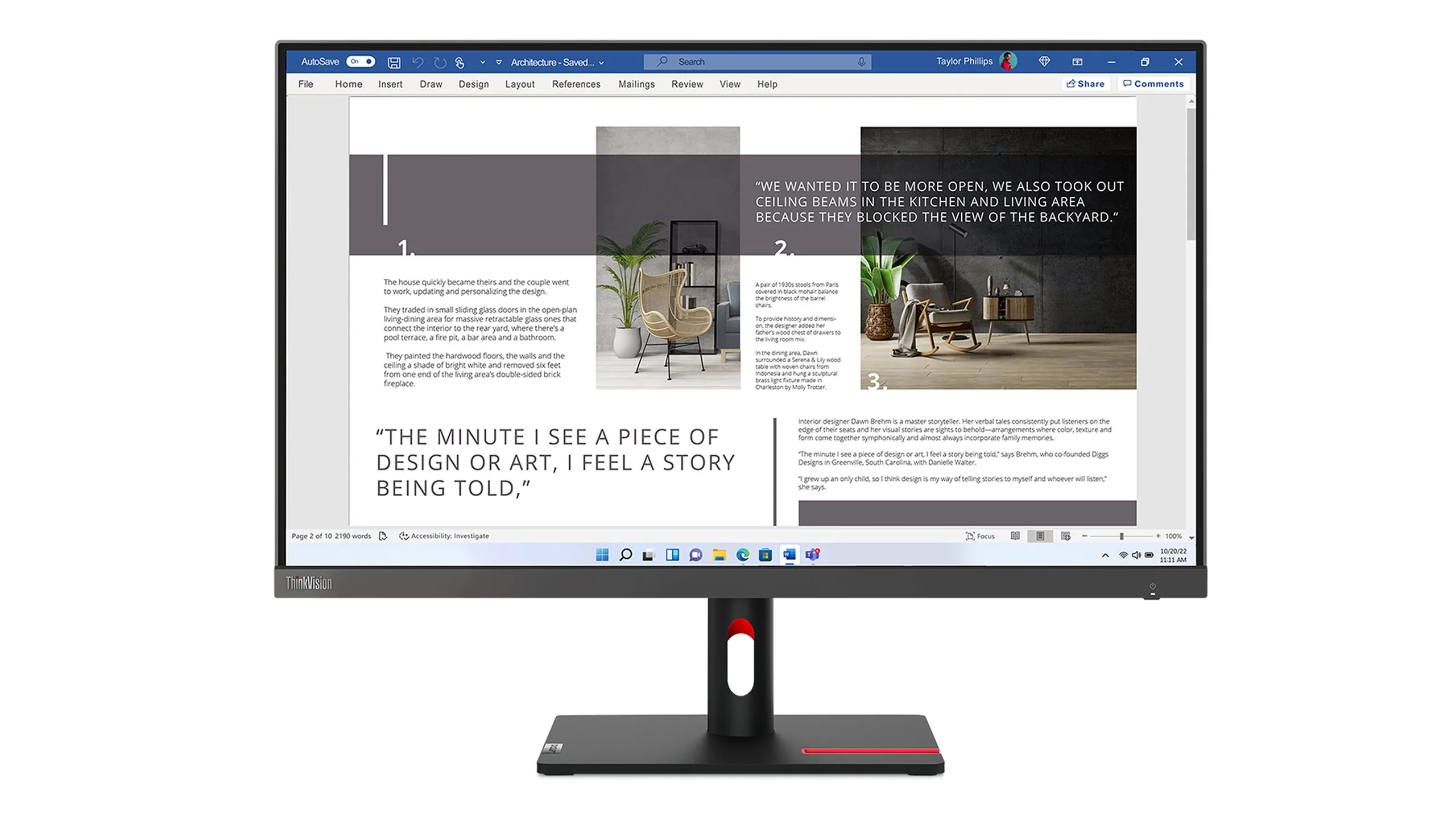 Lenovo ThinkVision S27i-30 27" FHD IPS Monitor, 100Hz, 99% sRGB, 3-Year Warranty (63DFKAT4UK)