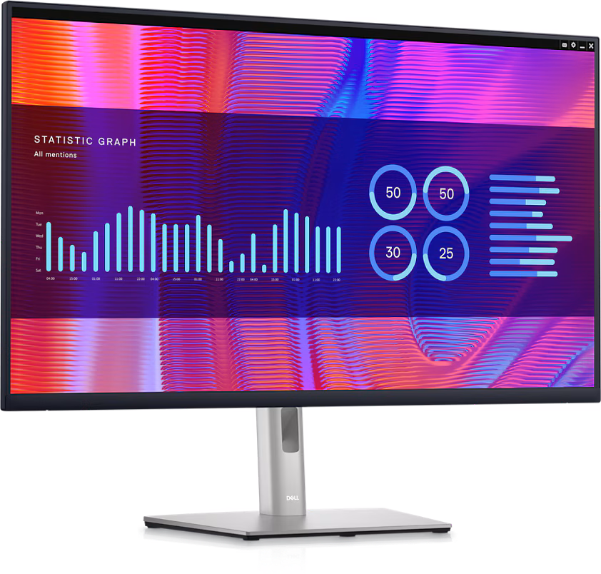 DELL P3223DE 31.5" USB-C Monitor with 2560x1440 QHD, 4GB RAM, 90W Power Delivery - Image 2