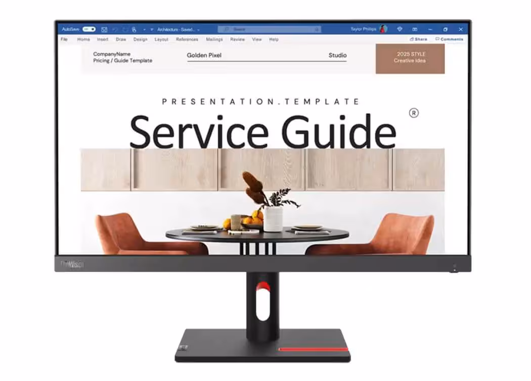 LENOVO ThinkVision S24i-30 23.8" IPS Full HD Monitor (63DEKAR3WW) with HDMI, VGA, 3 Years Warranty - Image 5
