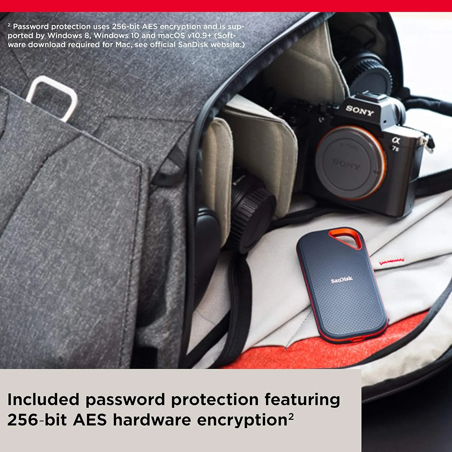 Sandisk Extreme Pro Portable SSD SDSSDE81-1T00-G25 - 1TB, Up to 2000MB/s, USB-C, USB 3.2 Gen 2x2 - Image 7