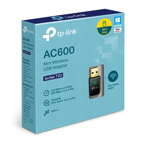 TP-Link Archer T2U AC600 Wireless Dual Band USB Adapter - Image 7