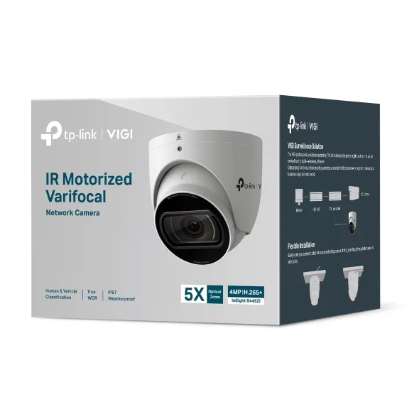 InSight S445ZI VIGI 4MP IR Motorized Varifocal Turret Network Camera - Image 6
