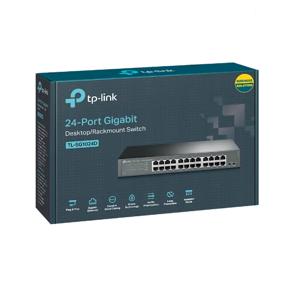 TP-Link TL-SG1024D 24-Port Gigabit Desktop/Rackmount Switch - Image 4