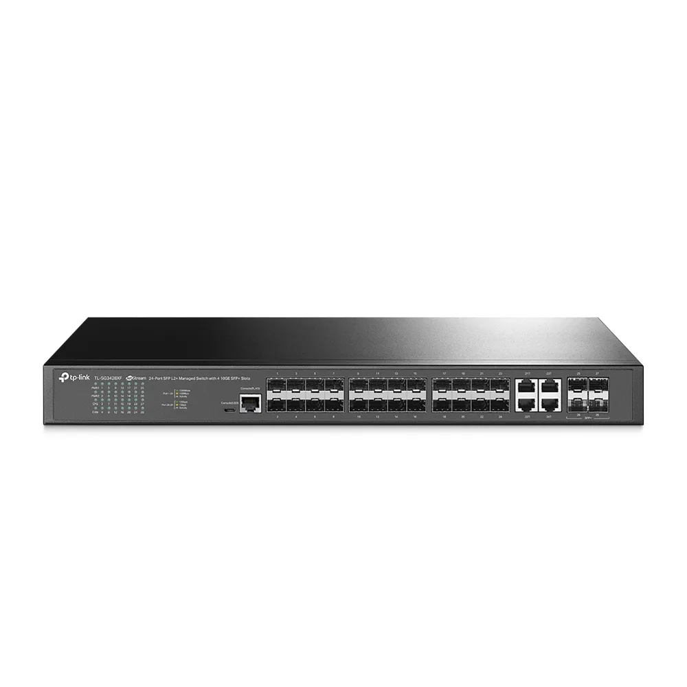 TP-Link JetStream TL-SG3428XF 24-Port SFP L2+ Managed Switch with 4 x 10GE SFP+ Slots - Image 2