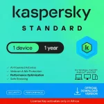 Kaspersky Standard Security Software for 1 Device, 1 Year DVD Pack