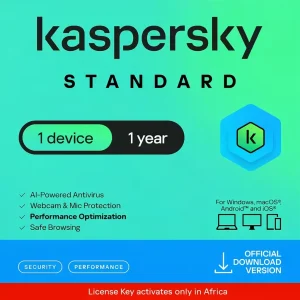 Kaspersky Standard Security Software for 1 Device, 1 Year DVD Pack
