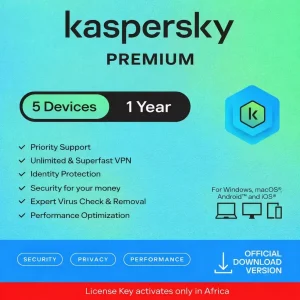 Kaspersky Premium Antivirus Security Suite for 5 Devices, 1 Year