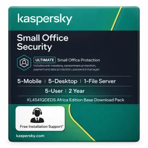 Kaspersky Small Office Security Africa Edition 5-Mobile 5-Desktop 1-File Server 5-User 2-Year Download Pack