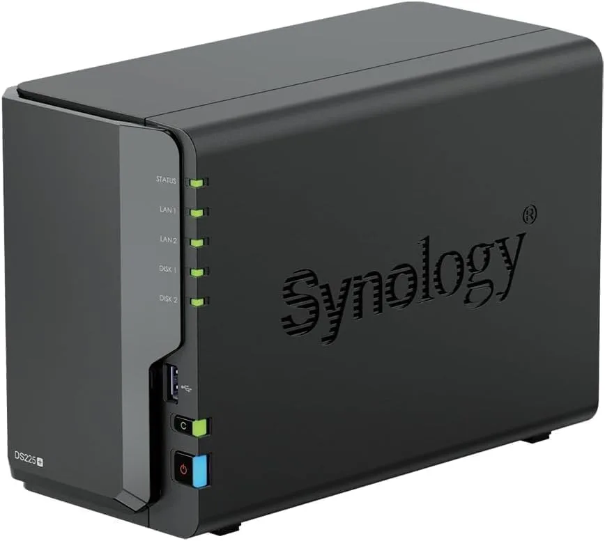 Synology DS225+ 2-Bay DiskStation NAS with Intel Celeron J4125 Quad-Core, 2GB DDR4 RAM, 12TB Bundle (2x 6TB WD Red Plus) - Image 4