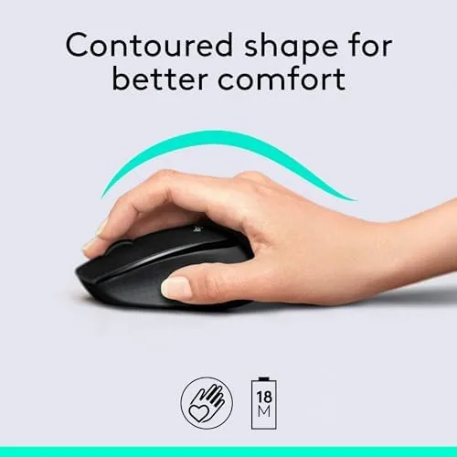 Logitech MK345 Wireless Combo with Full-Sized Keyboard and Comfortable Right-Handed Mouse, 2.4 GHz Wireless USB Receiver - Image 10