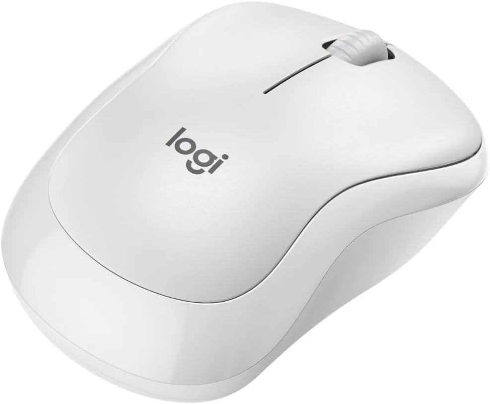 Logitech M240 Silent Bluetooth Mouse with 18-Month Battery, Wireless, Compact, White - Image 3