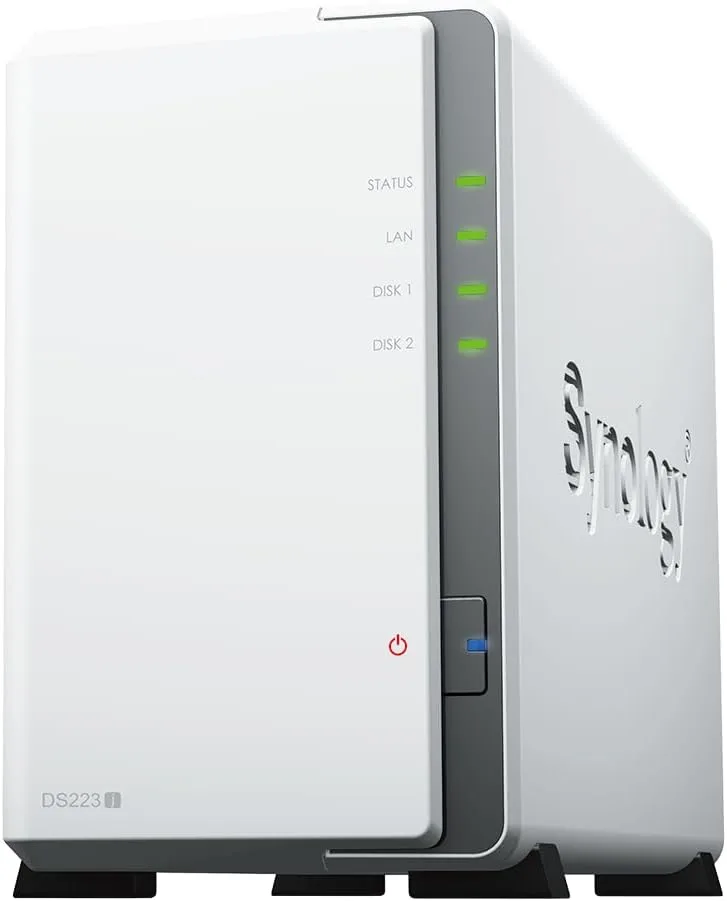 Synology DS223j 2-Bay DiskStation NAS with Realtek RTD1619B 4-Core 1.7 GHz CPU, 1GB DDR4 RAM, 1x RJ-45 1GbE LAN Port - 12TB Bundle (2x 6TB WD Red Plus) - Image 8