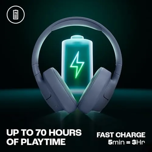 JBL Tune 770NC Wireless Over-Ear Headphones JBLT770NCBLU with Adaptive Noise Cancelling, Bluetooth 5.3, 70H Battery - Image 10