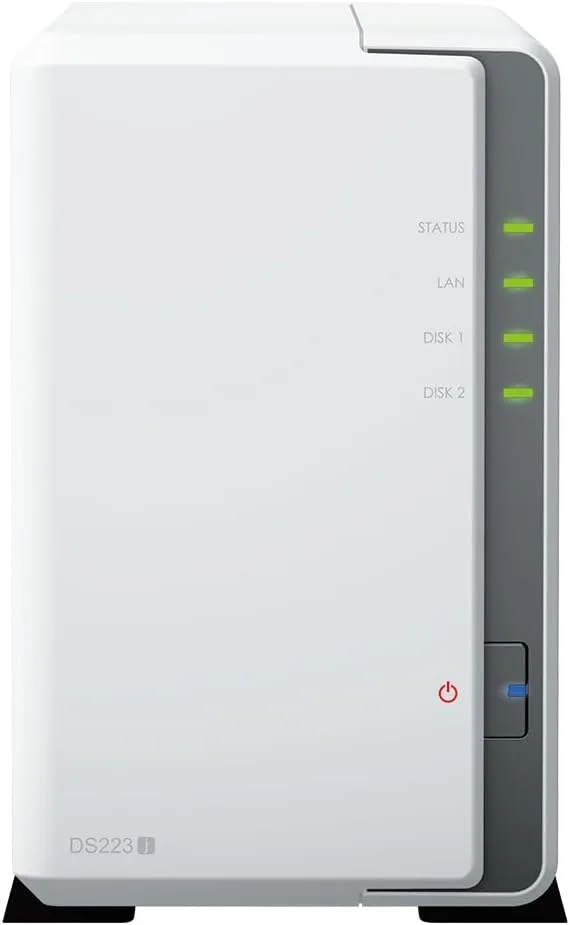Synology DS223j 2-Bay DiskStation NAS with Realtek RTD1619B 4-Core 1.7 GHz CPU, 1GB DDR4 RAM, 1x RJ-45 1GbE LAN Port - 12TB Bundle (2x 6TB WD Red Plus) - Image 6