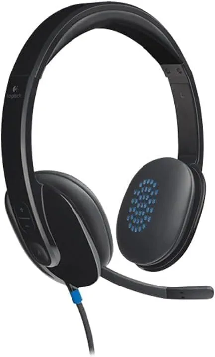 Logitech H540 USB Headset with Noise-Cancelling Mic and Comfortable Ear Pads