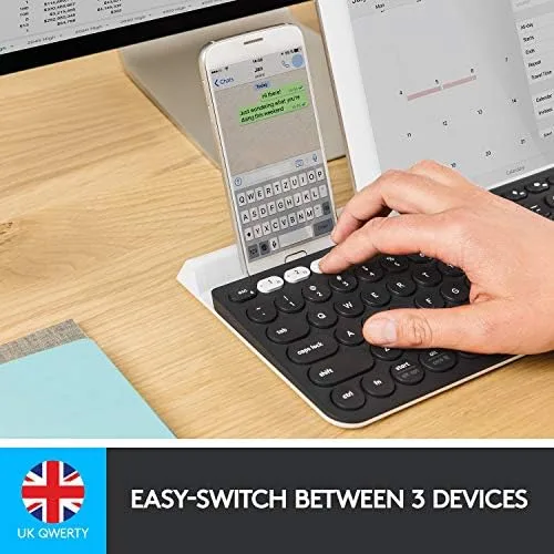 Logitech K780 Multi-Device Wireless Keyboard - Bluetooth & 2.4GHz, Compatible with Windows, Apple, Android, Chrome - Image 10