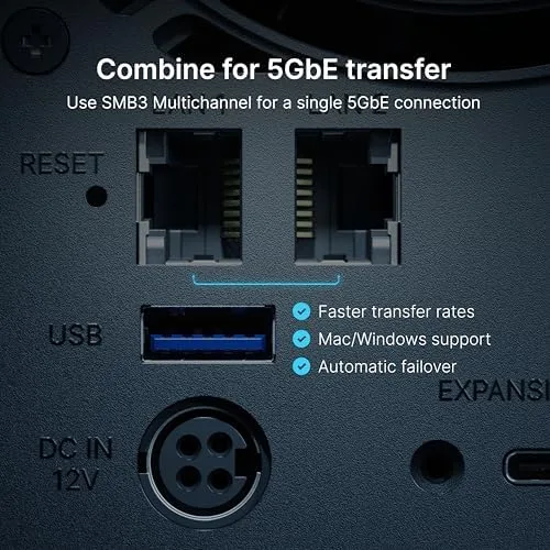 Synology DiskStation DS925+ NAS Kit with Ryzen CPU, 4GB RAM, 4-Bay Storage - Image 9