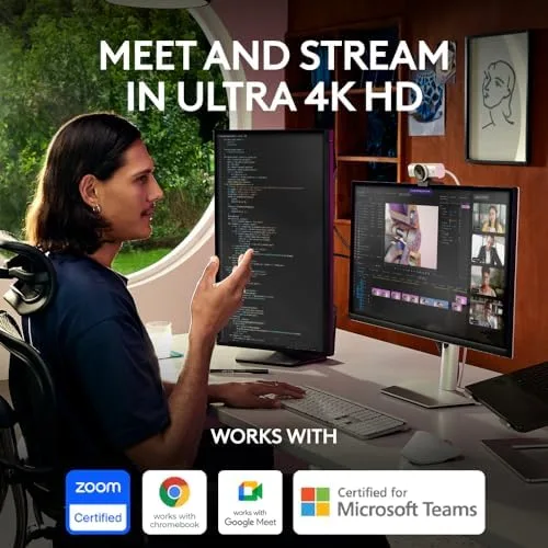 Logitech MX Brio Ultra HD 4K Webcam with 1080p 60 FPS, Dual Noise-Reducing Mics, USB-C - Image 13