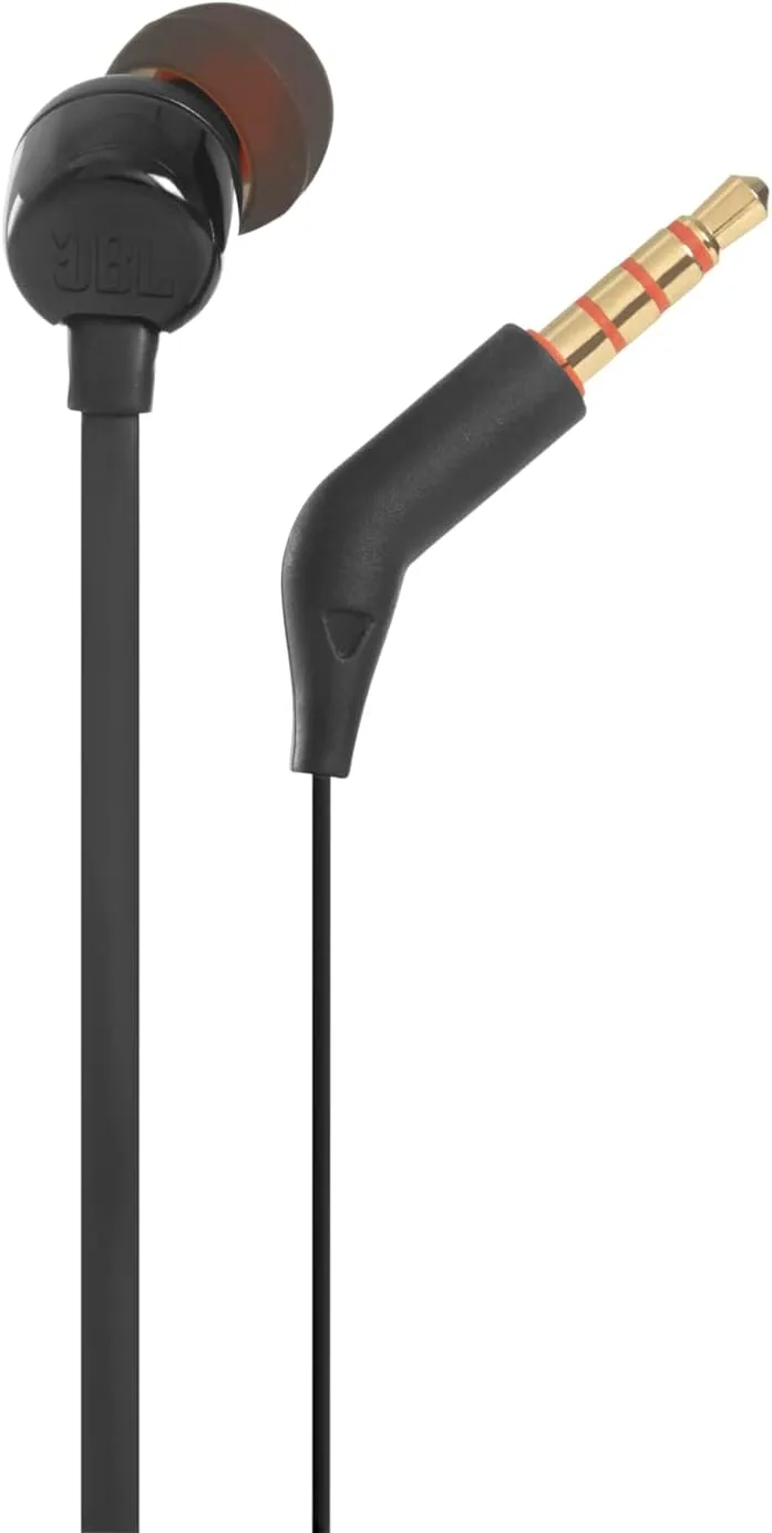 JBL Tune 110 Wired In-Ear Headphones JBLT110BLK with Pure Bass Sound and 1-Button Remote/Mic - Image 6