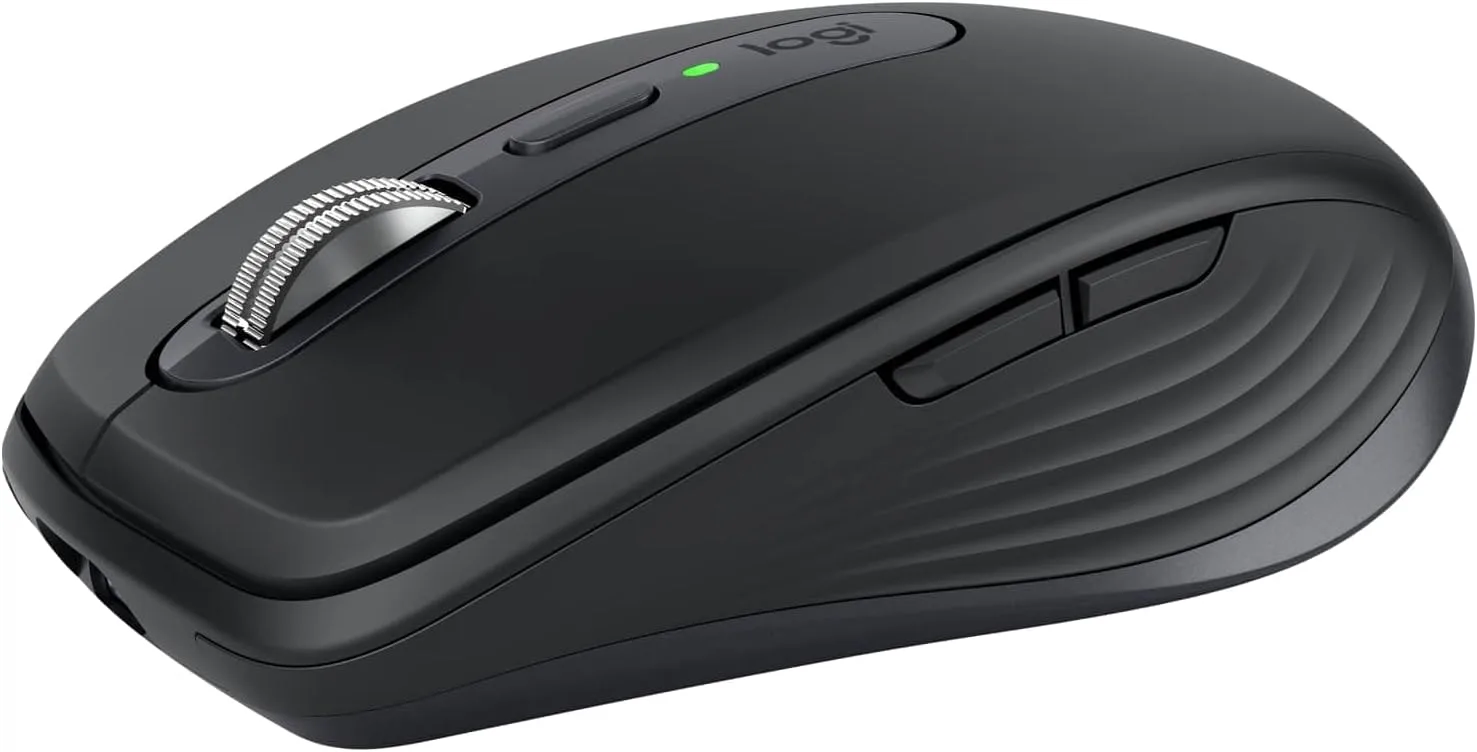 Logitech MX Anywhere 3S Wireless Mouse with 8K DPI, USB-C, Bluetooth, Programmable Buttons