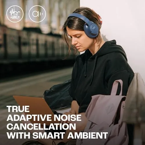 JBL Tune 770NC Wireless Over-Ear Headphones JBLT770NCBLU with Adaptive Noise Cancelling, Bluetooth 5.3, 70H Battery - Image 8