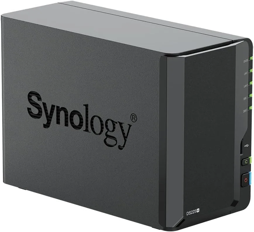 Synology DS225+ 2-Bay DiskStation NAS with Intel Celeron J4125 Quad-Core, 2GB DDR4 RAM, 12TB Bundle (2x 6TB WD Red Plus) - Image 3