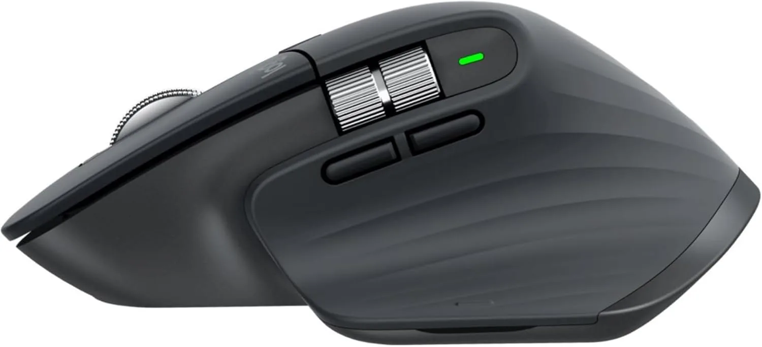Logitech MX Master 3S Wireless Mouse - 8K DPI, Ultra-fast Scrolling, Bluetooth, Quiet Clicks - Image 3