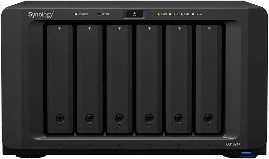 Synology DS1621+ 6 Bay Desktop NAS with 48TB Storage (6 x 8TB HAT3300 Drives) - Image 3