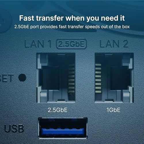 Synology DS725+ 2-Bay NAS Kit with Ryzen CPU, 4 GB RAM, 2.5GbE NIC - Image 11