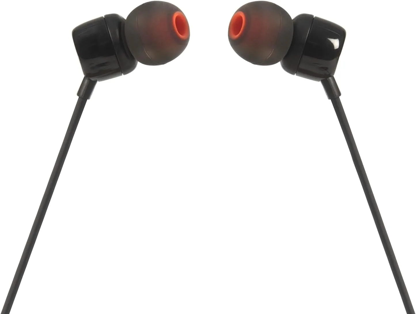 JBL Tune 110 Wired In-Ear Headphones JBLT110BLK with Pure Bass Sound and 1-Button Remote/Mic - Image 2