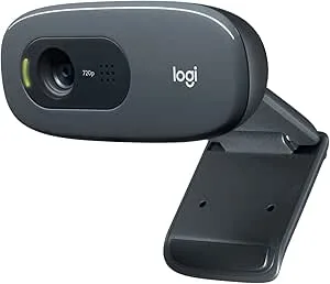 Logitech C270 HD Webcam with 720p Video, Built-in Microphone