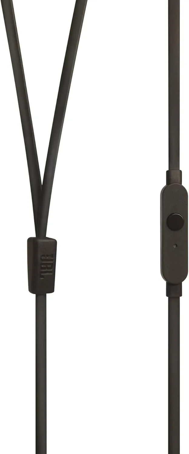 JBL Tune 110 Wired In-Ear Headphones JBLT110BLK with Pure Bass Sound and 1-Button Remote/Mic - Image 3