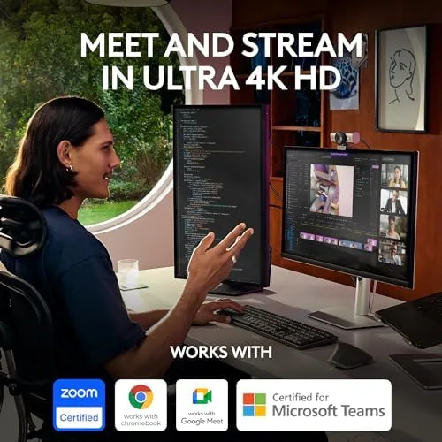 Logitech MX Brio Ultra HD 4K Webcam with AI-Enhanced Image Quality and Noise Reducing Microphones - Image 12