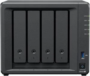Synology DS423+ 4-Bay Desktop NAS with 40TB Storage (4 x 10TB WD Red Plus Drives)
