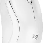 Logitech M240 Silent Bluetooth Mouse with 18-Month Battery, Wireless, Compact, White