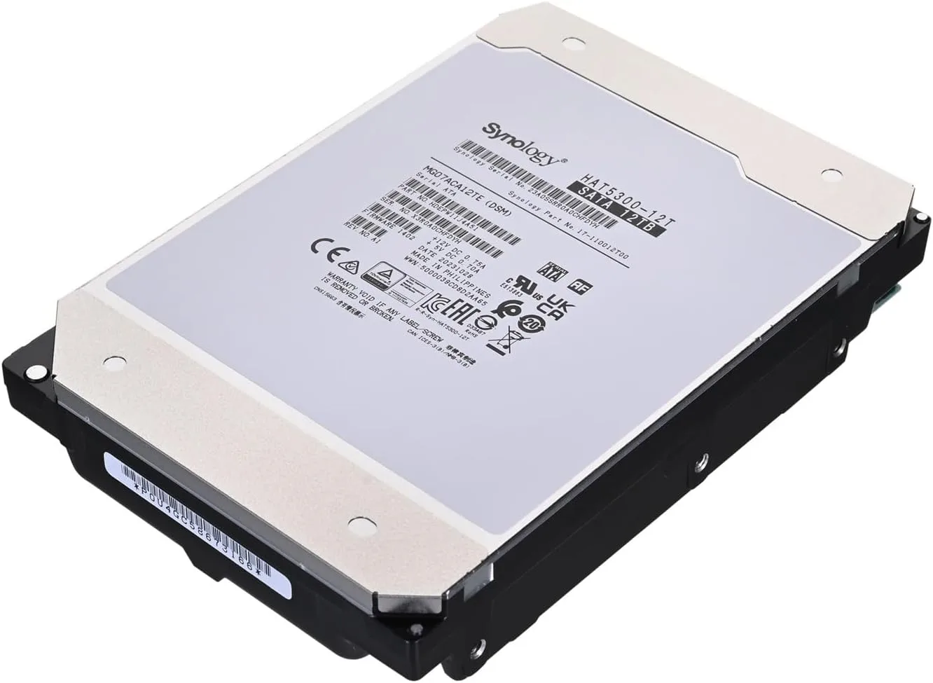 Synology HAT5300-16T 16TB 3.5" SATA 7,200 rpm Enterprise Grade HDD with 2.5 Million Hours MTTF and 5 Year Warranty - Image 9