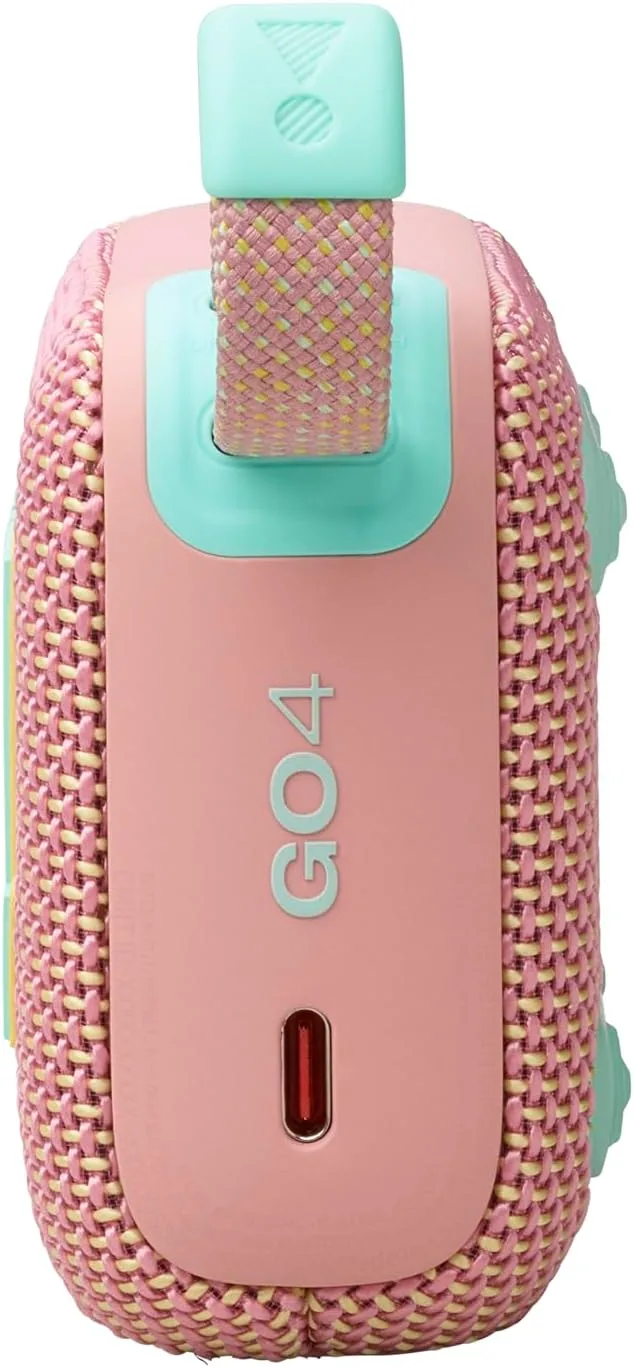 JBL GO 4 Portable Bluetooth Speaker JBLGO4PINK with AURACAST, 15H Playtime, Powerful Sound - Image 3