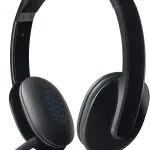 Logitech H540 Wired Headset 981-000480 with Noise-Cancelling Microphone, USB, On-Ear Controls