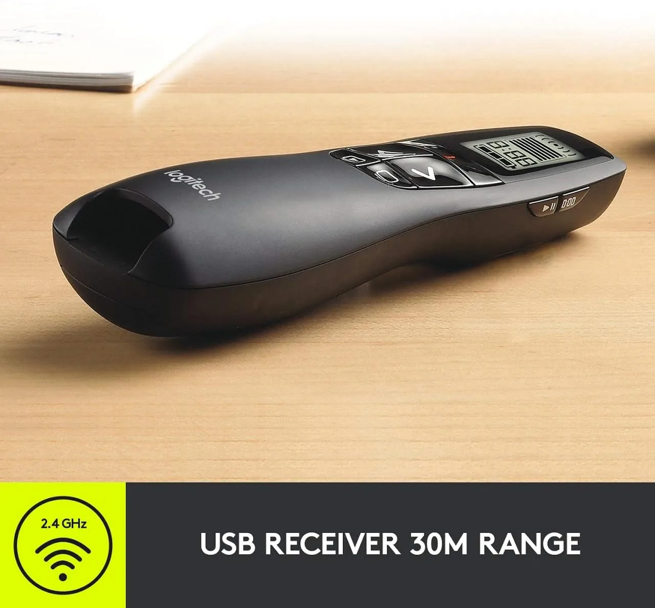 Logitech R800 Wireless Presenter with Green Laser Pointer - Image 3
