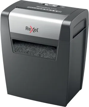 Rexel X406 Momentum Cross Cut Paper Shredder - 6 Sheets, 15L Bin, Black