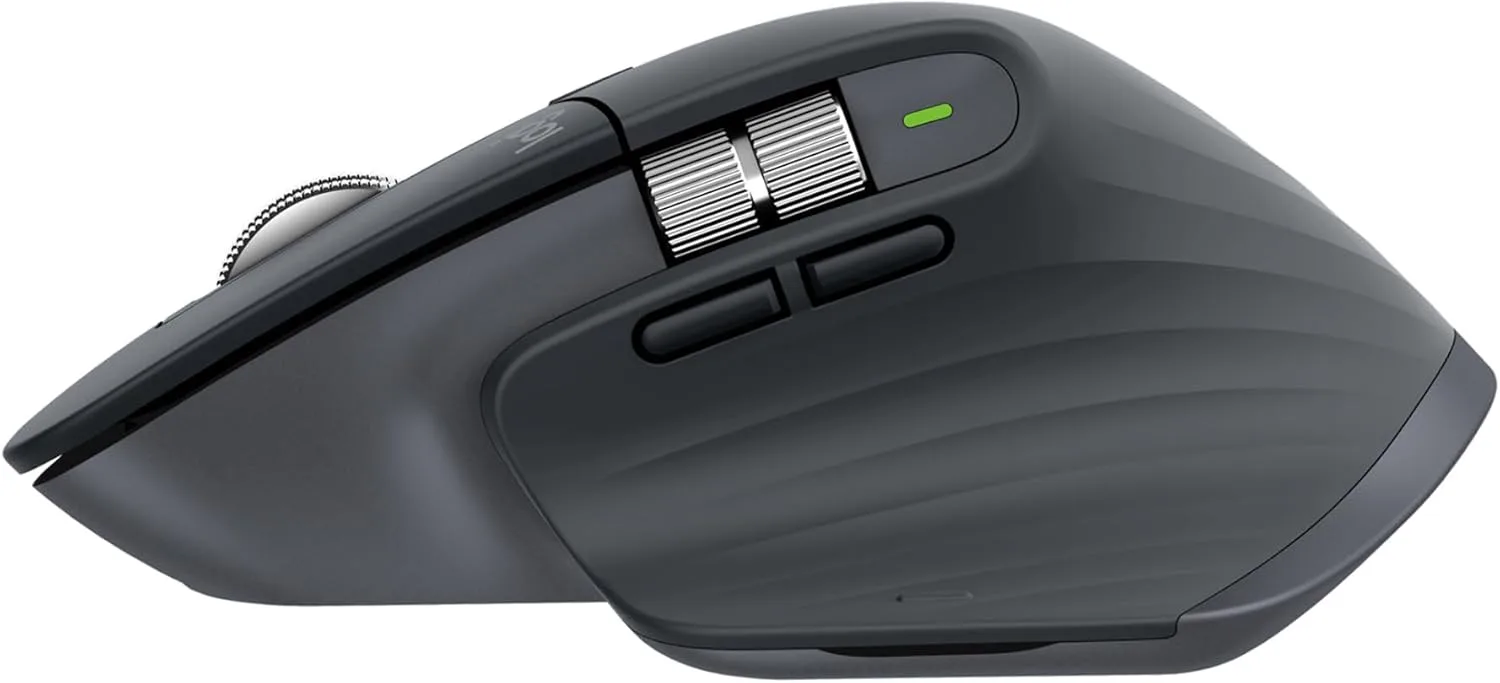 Logitech MX Master 3S Wireless Mouse - 8K DPI, Ultra-fast Scrolling, Bluetooth, Quiet Clicks - Image 8