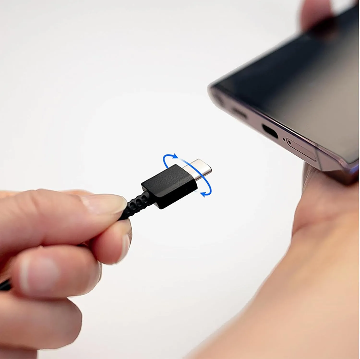 Samsung Galaxy USB-C Fast Charging Cable – 3A, 1.8m, Fast Data Transfer, Black, 2 Pack - Image 4