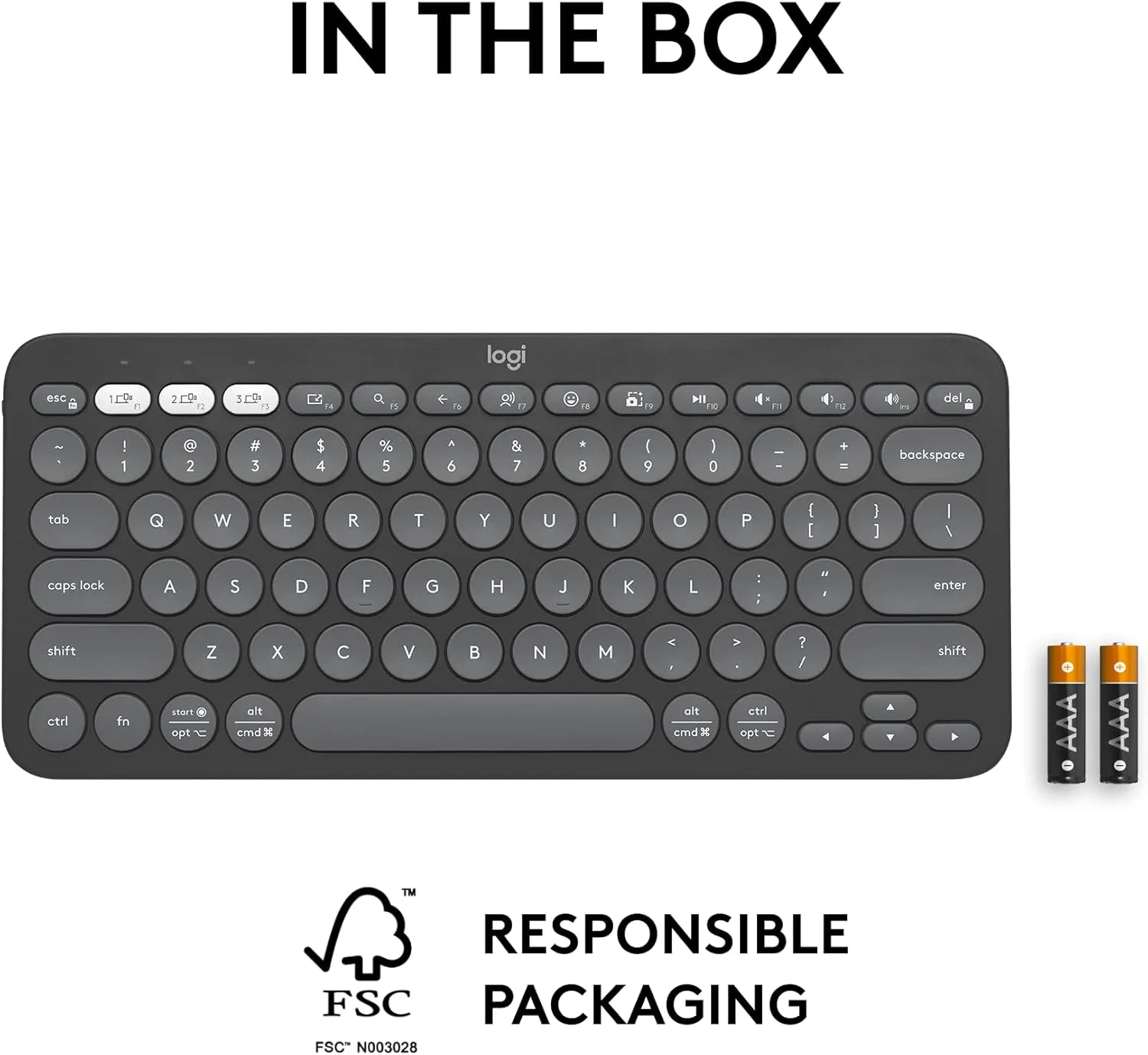 Logitech Pebble Keys 2 K380s Multi-Device Bluetooth Wireless Keyboard with Customizable Shortcuts, Slim and Portable - Image 9