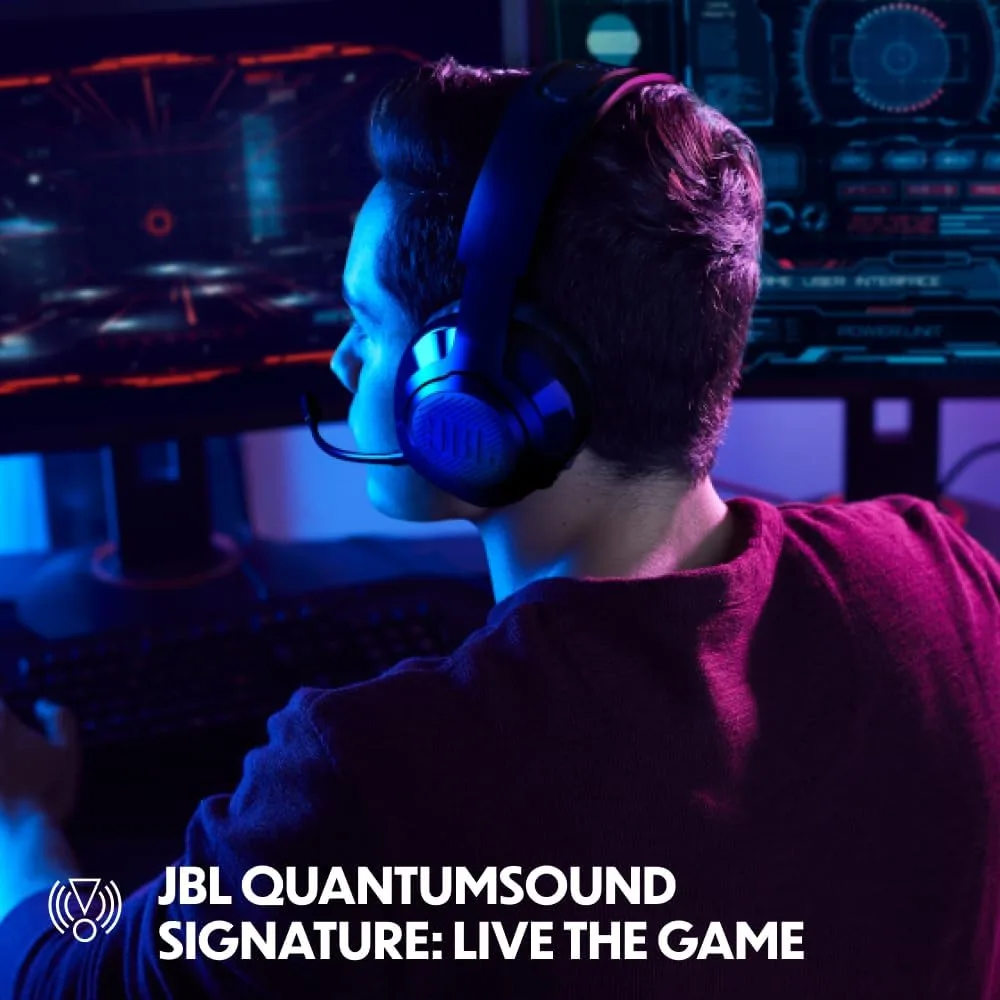 JBL Quantum 350 Wireless Gaming Headset with Detachable Boom Mic, 2.4GHz Wireless, 22H Battery - Image 8