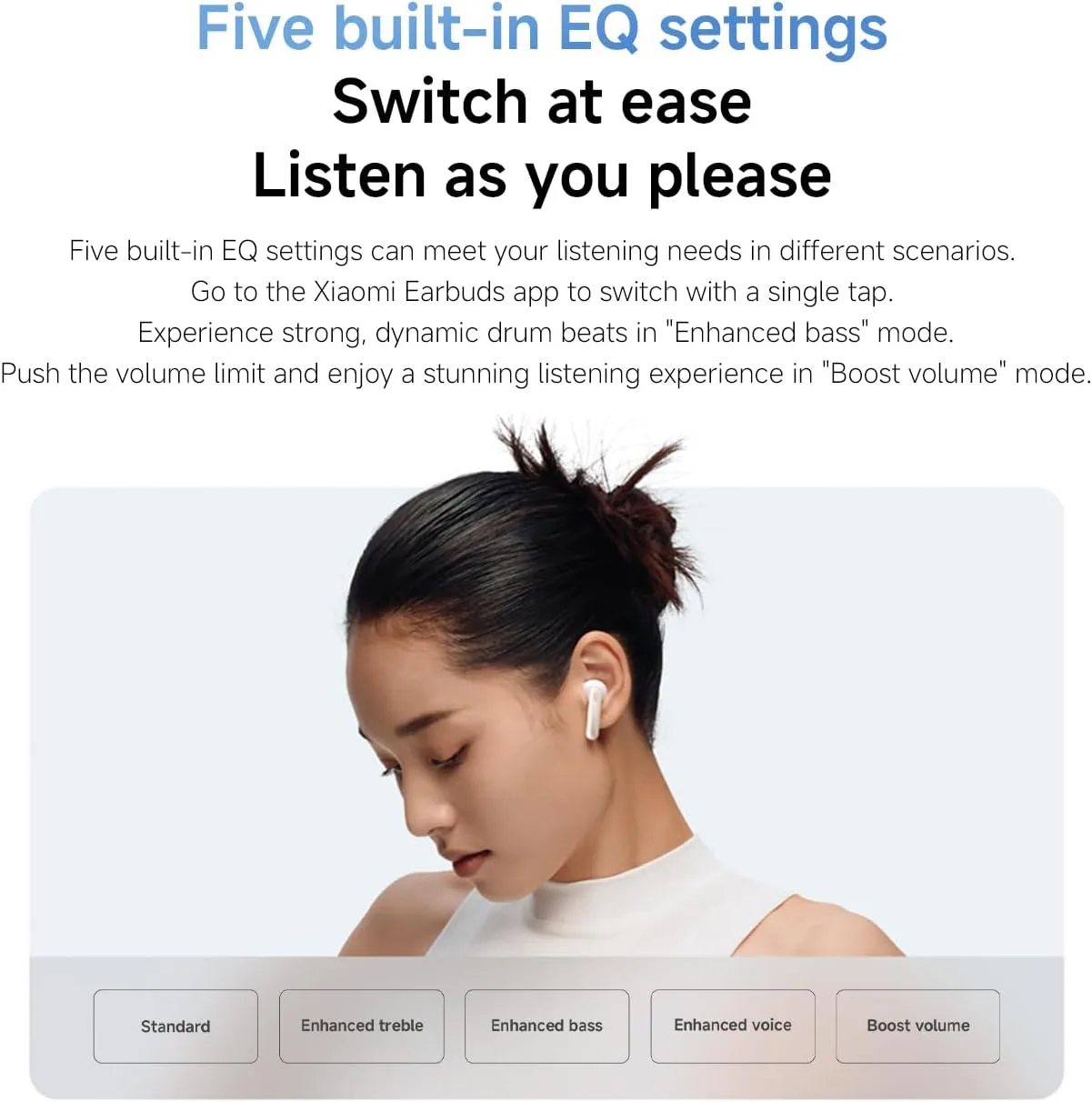 XIAOMI Redmi Buds 6 Active Wireless Earbuds, 14.2mm Driver, Dual Mic, Bluetooth 5.4, 30H Battery - Image 7