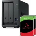 Synology DS725+ 2-Bay DiskStation NAS with Ryzen R1600, 4GB RAM, 2x M.2 NVMe Slots, 1x 2.5GbE & 1x 1GbE Ports