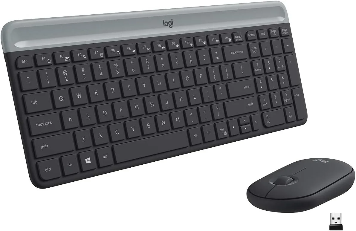 Logitech MK470 Slim Wireless Keyboard and Mouse Combo - Ultra Quiet, 2.4 GHz USB Receiver, Compact Layout - Image 12
