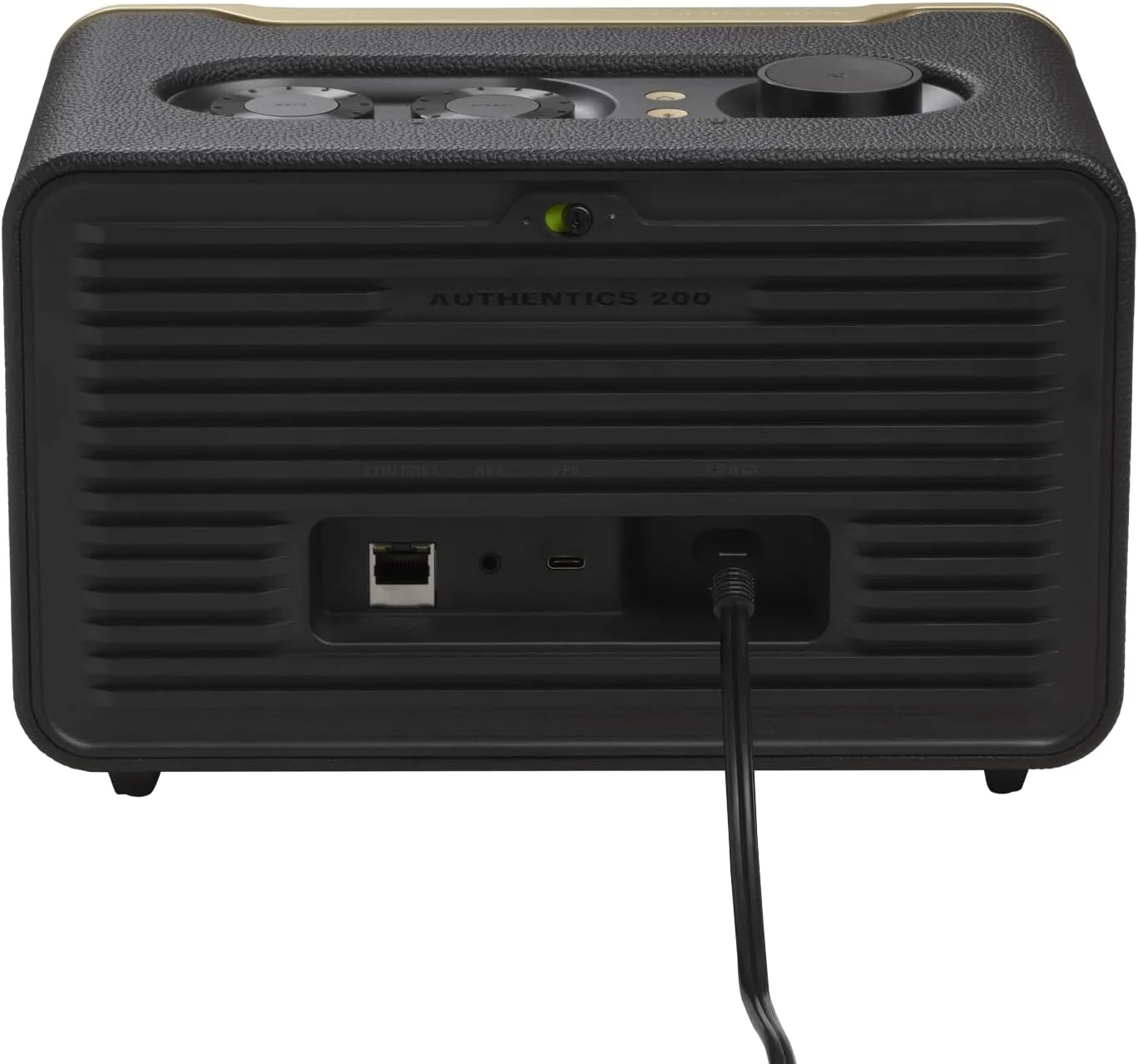JBL Authentics 200 JBLAUTH200BLKUK - Retro Smart Bluetooth Speaker with Wi-Fi, Voice Assistant, and Powerful Sound - Image 4
